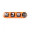 Wall Clock Tube Flip Orange