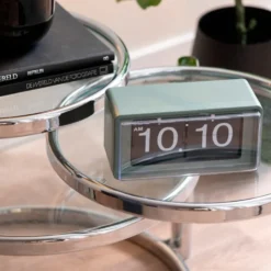 Wall Table Clock Retro Boxed Flip Jungle Green