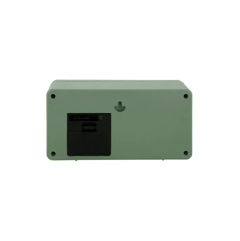Wall Table Clock Retro Boxed Flip Jungle Green