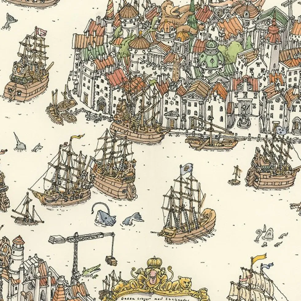 Weinstruckesburg Giclée Print A3