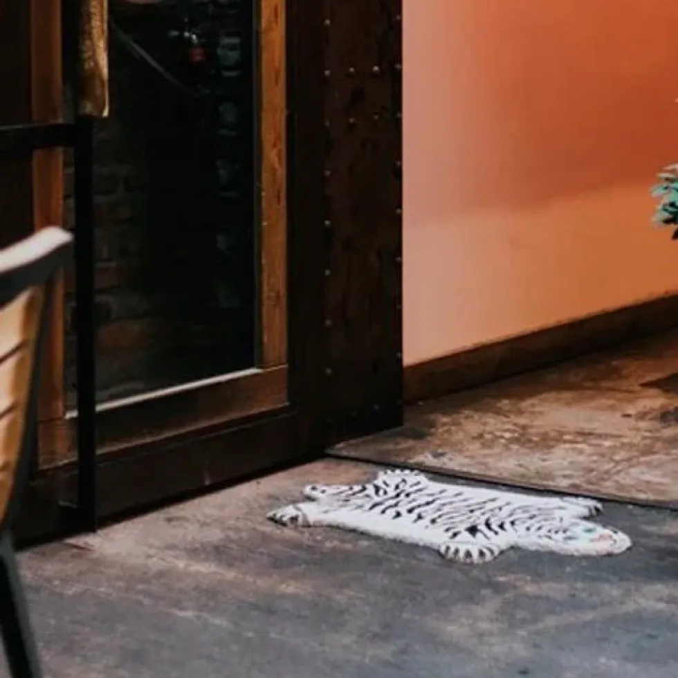 White Tiger Doormat
