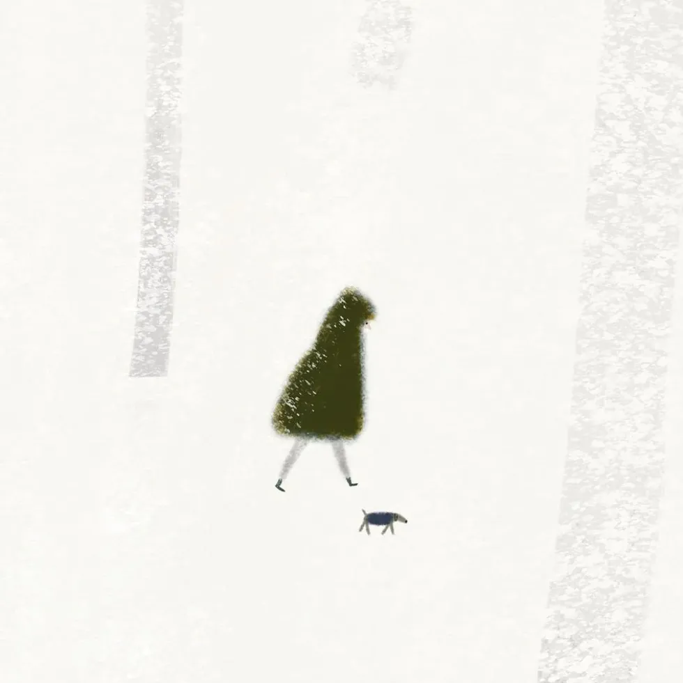 Winter Stroll Giclée Print