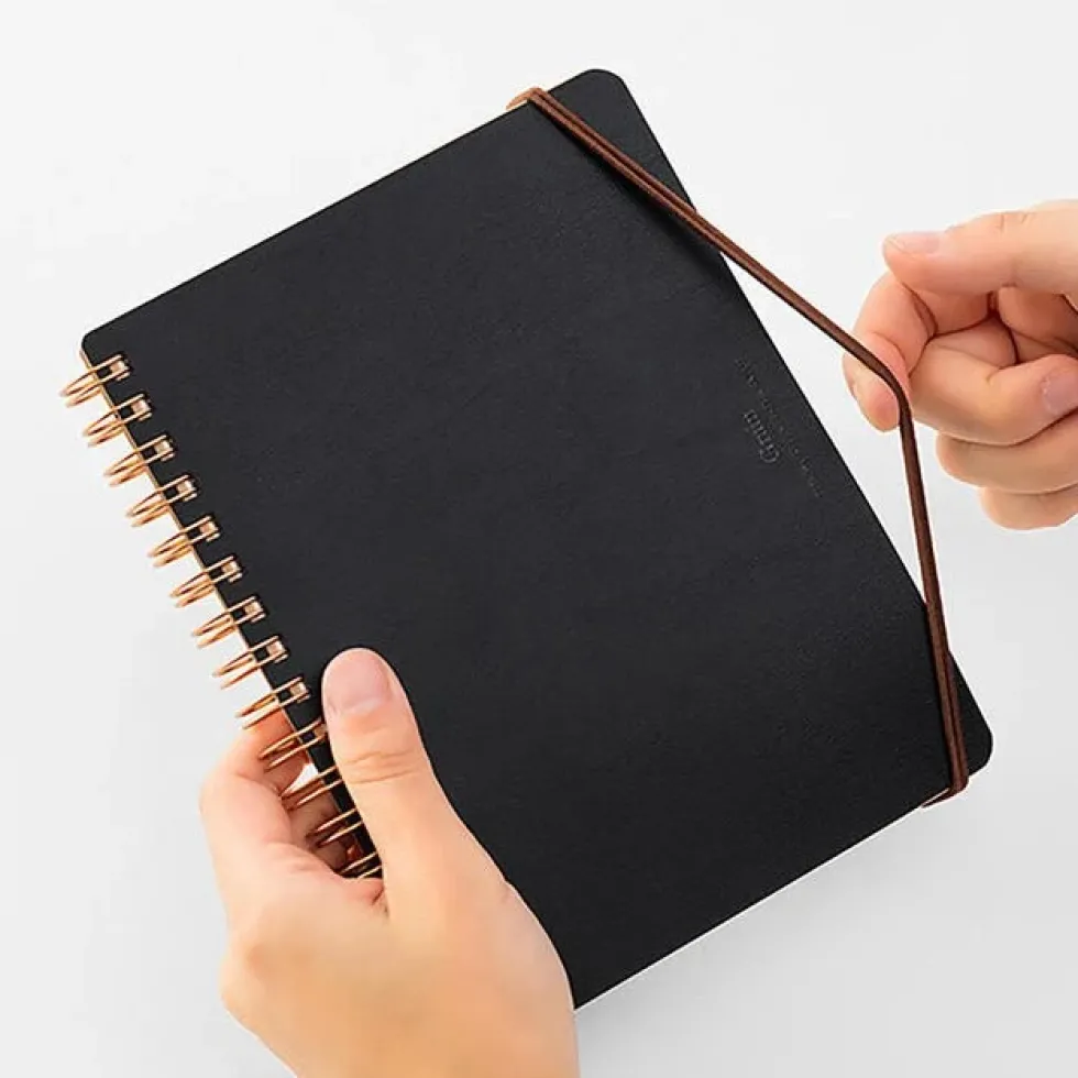 WM Ring Notebook Grain B6 Variant Black