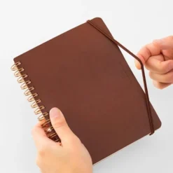 WM Ring Notebook Grain B6 Variant Dark Brown