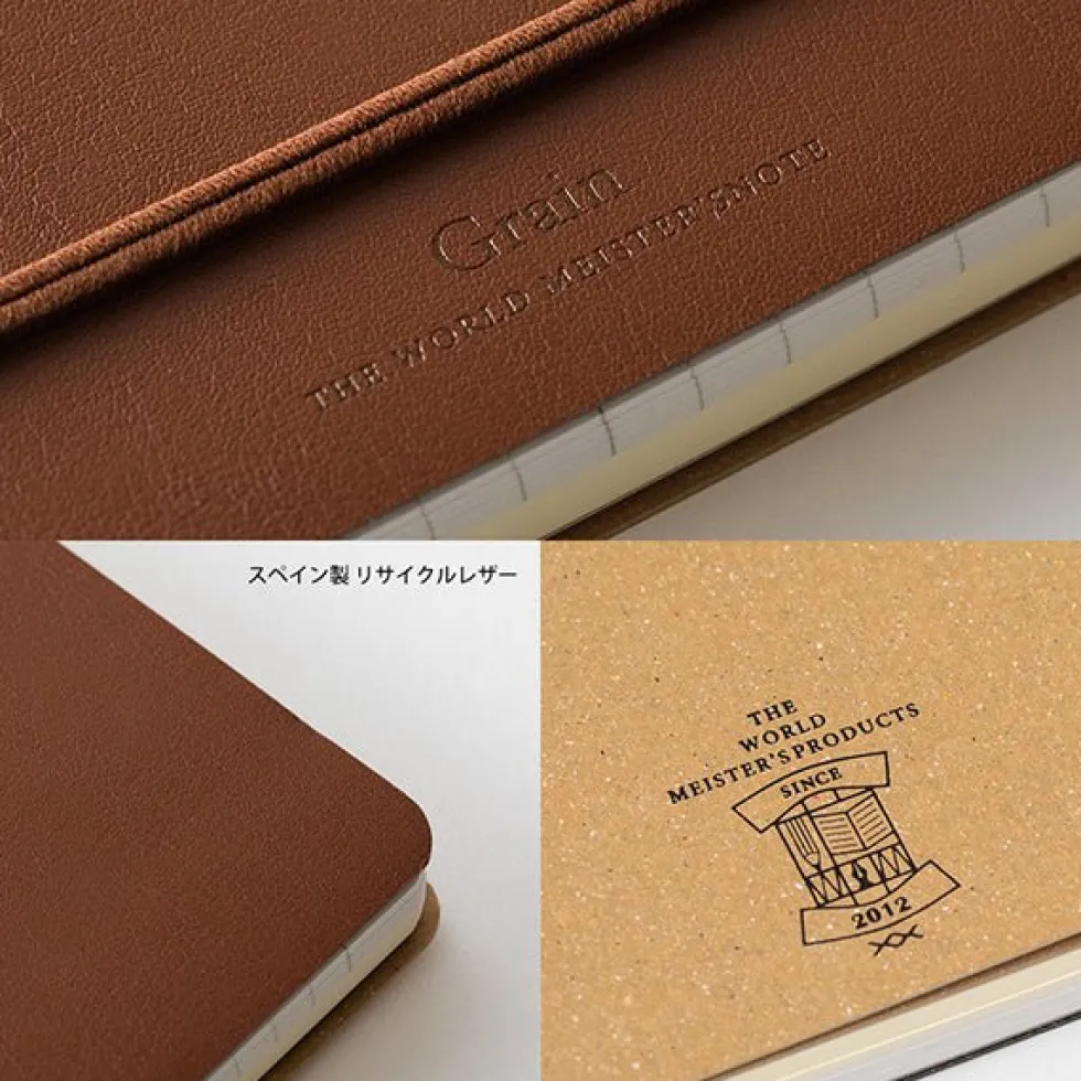 WM Ring Notebook Grain B6 Variant Dark Brown