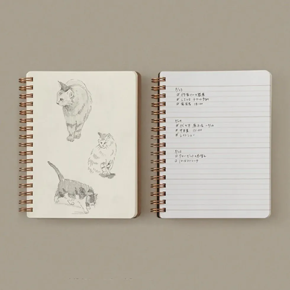 WM Ring Notebook Grain B6 Variant Green
