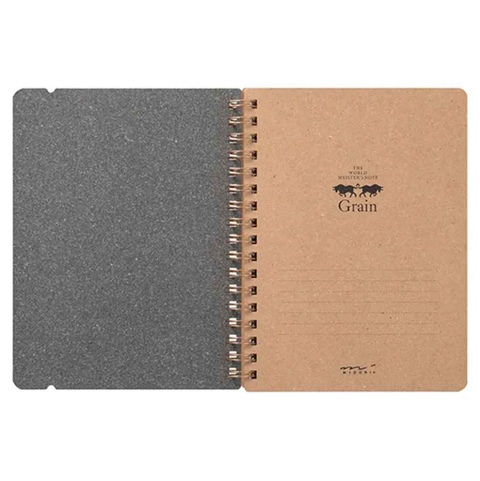 WM Ring Notebook Grain B6 Variant Green