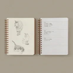 WM Ring Notebook Grain B6 Variant Red