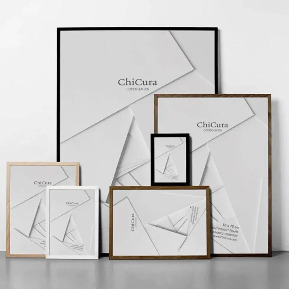 Wooden Frame A2 Glass Black