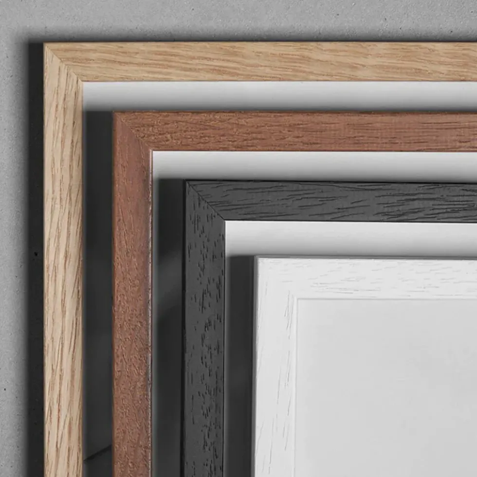 Wooden Frame A2 Glass Black