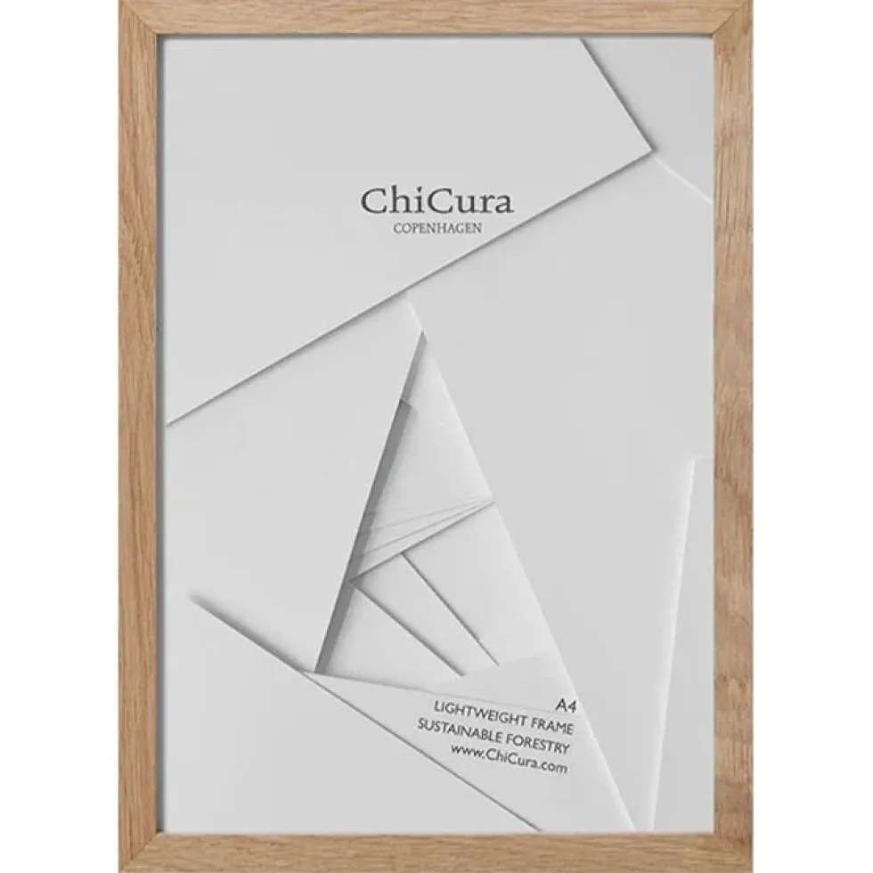 Wooden Frame A4 Glass Oak