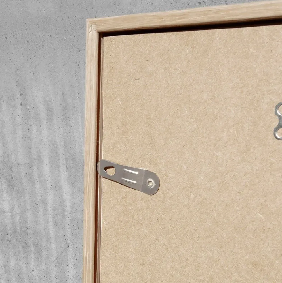 Wooden Frame E A3 Oak - Anti-Reflective Acrylic