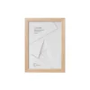 Wooden Frame E A5 Oak - Anti-Reflective Acrylic