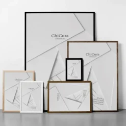 Wooden Frame 50x70 Glass Black
