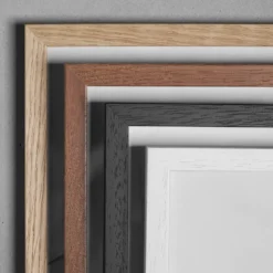 Wooden Frame 50x70 Glass Black