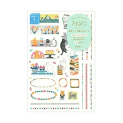 Yuru Log Sticker 2 Sheets Cat